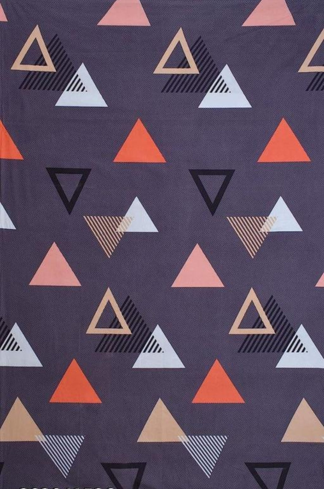 Super Soft Glace Cotton All Round Elastic Fitted Double Bed Bedsheet with 2 Pillow Covers-72x78x8