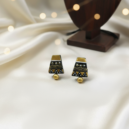 Terracotta Jewelry Necklace Set for Women – Handcrafted Clay Necklace with Earrings